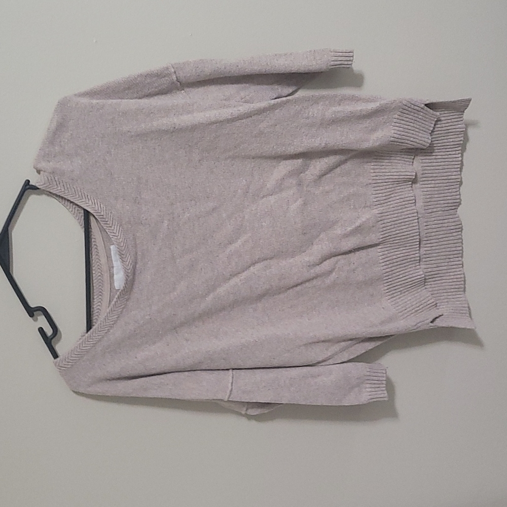 Tan Quarter Sleeve Sweater